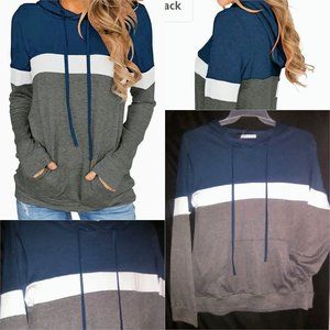 lightweight colorblock hoodie
